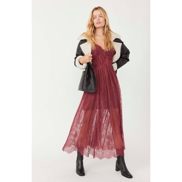 Free People Dresses & Skirts - Free People Dear Jane Lace Midi Dress